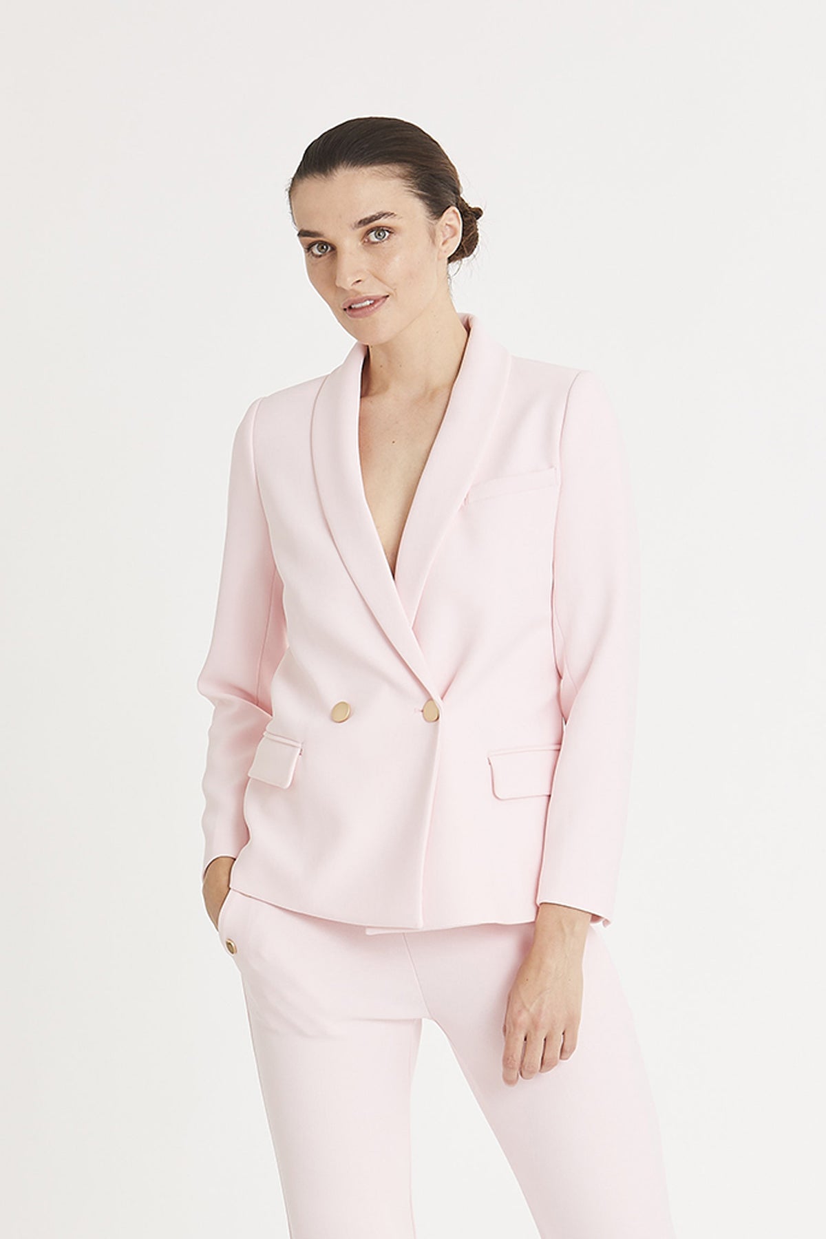 Powder pink blazer hotsell