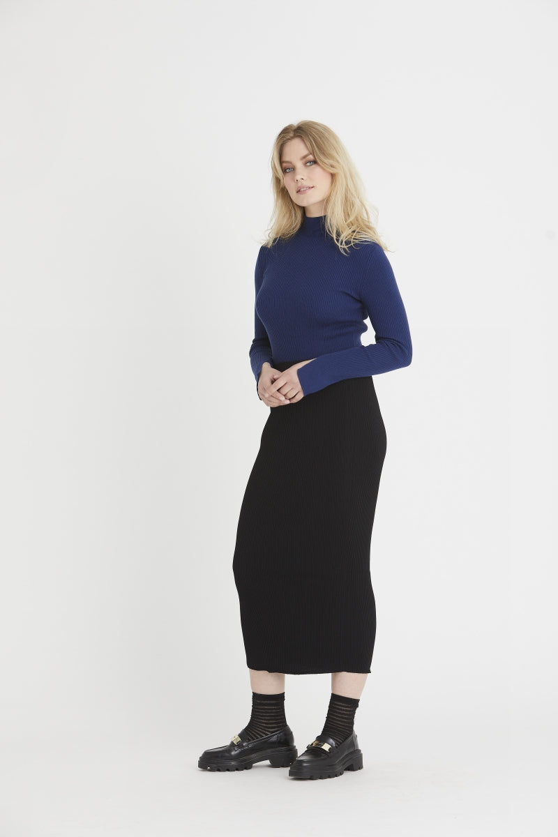 RDFUri knit skirt Black