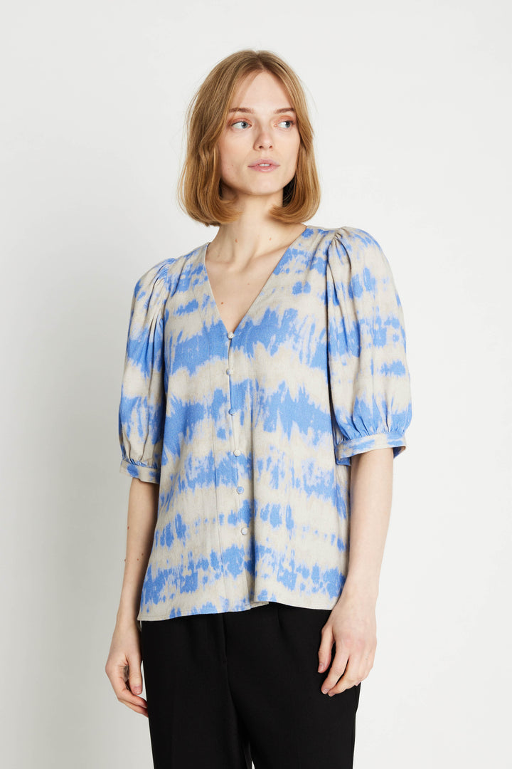 Rue de Femme 7344RDFCaeliana bluse BLOUSE 213 Sky blue