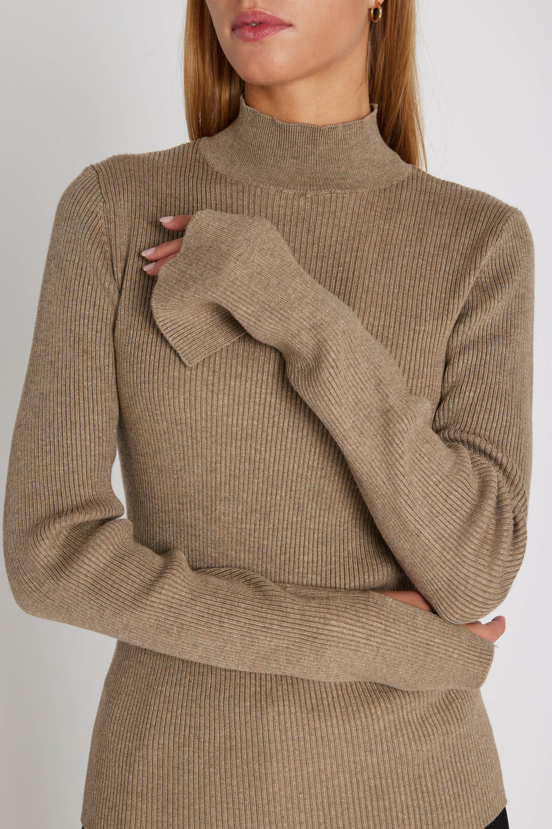 Rue de Femme 7493RDFCassia knit KNITWEAR, LIGHT 197 Brown sugar