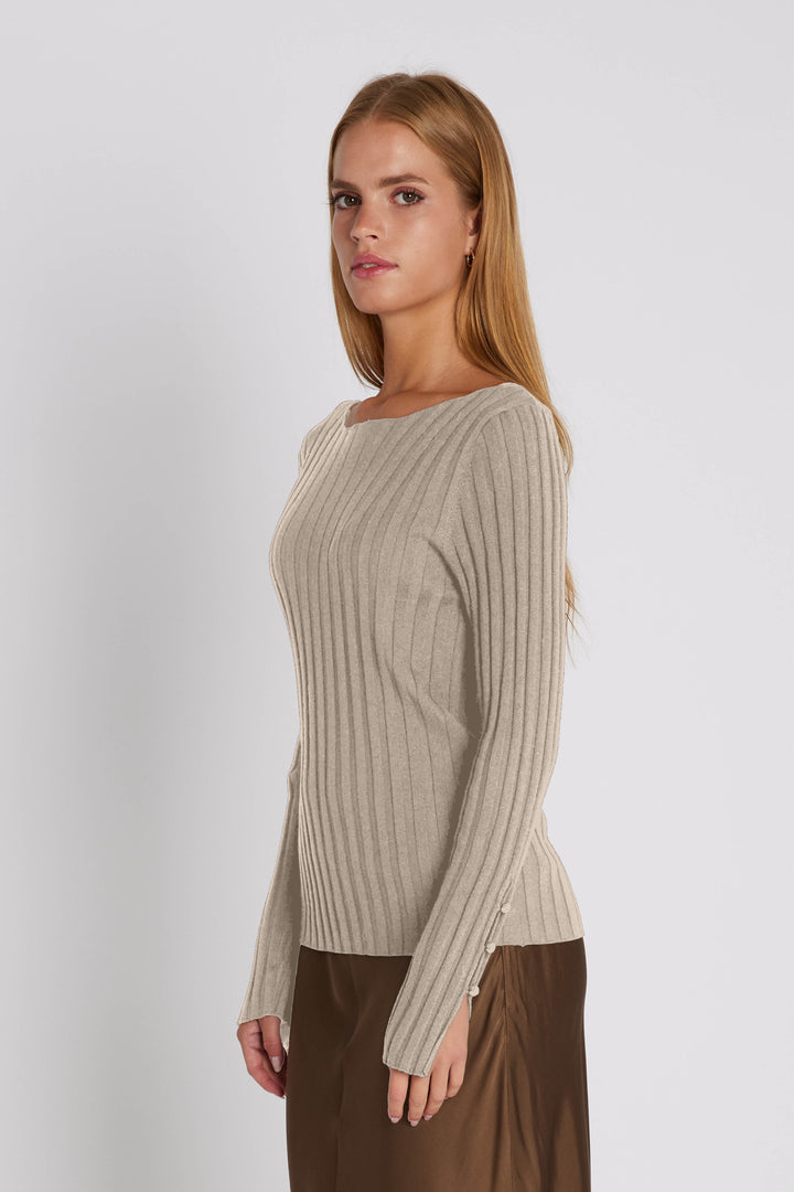Rue de Femme 7493RDFMelody knit KNITWEAR, LIGHT Sand