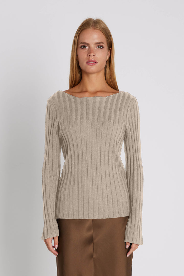 Rue de Femme 7493RDFMelody knit KNITWEAR, LIGHT Sand