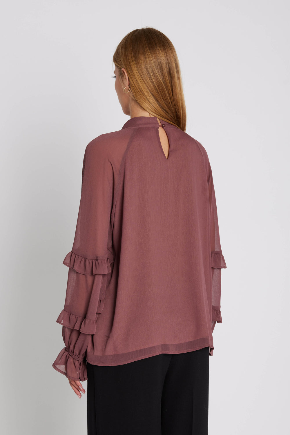 Rue de Femme 7575RDFDrystan blouse BLOUSE 386 Dusty rose