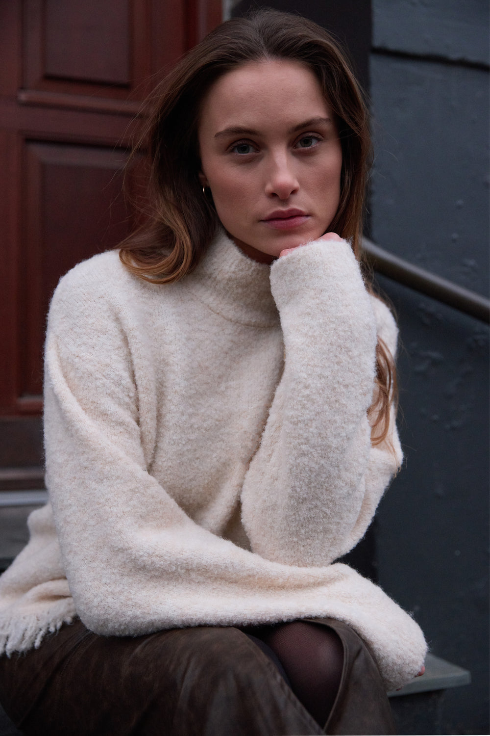 Rue de Femme 7602RDFFauna knit KNITWEAR, LIGHT 02 Off white