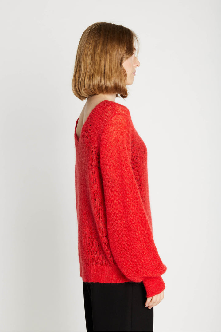 Rue de Femme Acelia strik KNITWEAR, HEAVY 310 Mars red