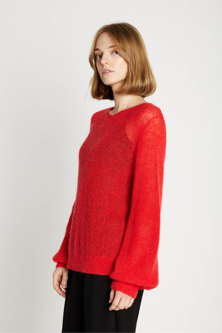 Rue de Femme Acelia strik KNITWEAR, HEAVY 310 Mars red