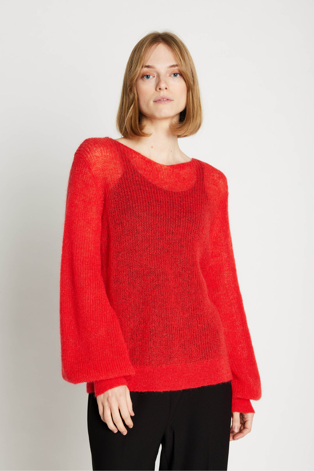 Rue de Femme Acelia strik KNITWEAR, HEAVY 310 Mars red