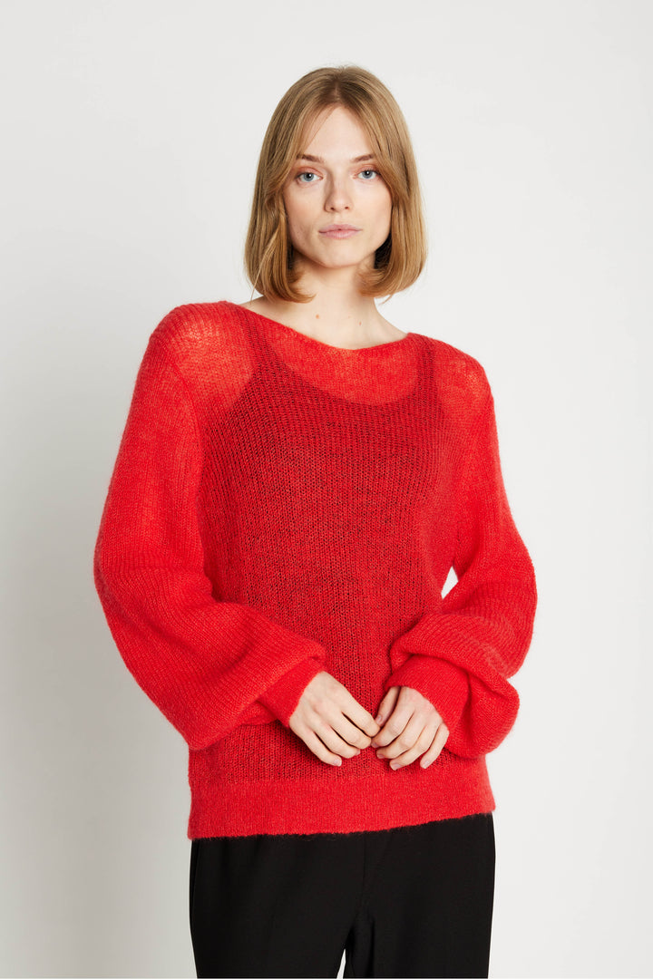 Rue de Femme Acelia strik KNITWEAR, HEAVY 310 Mars red