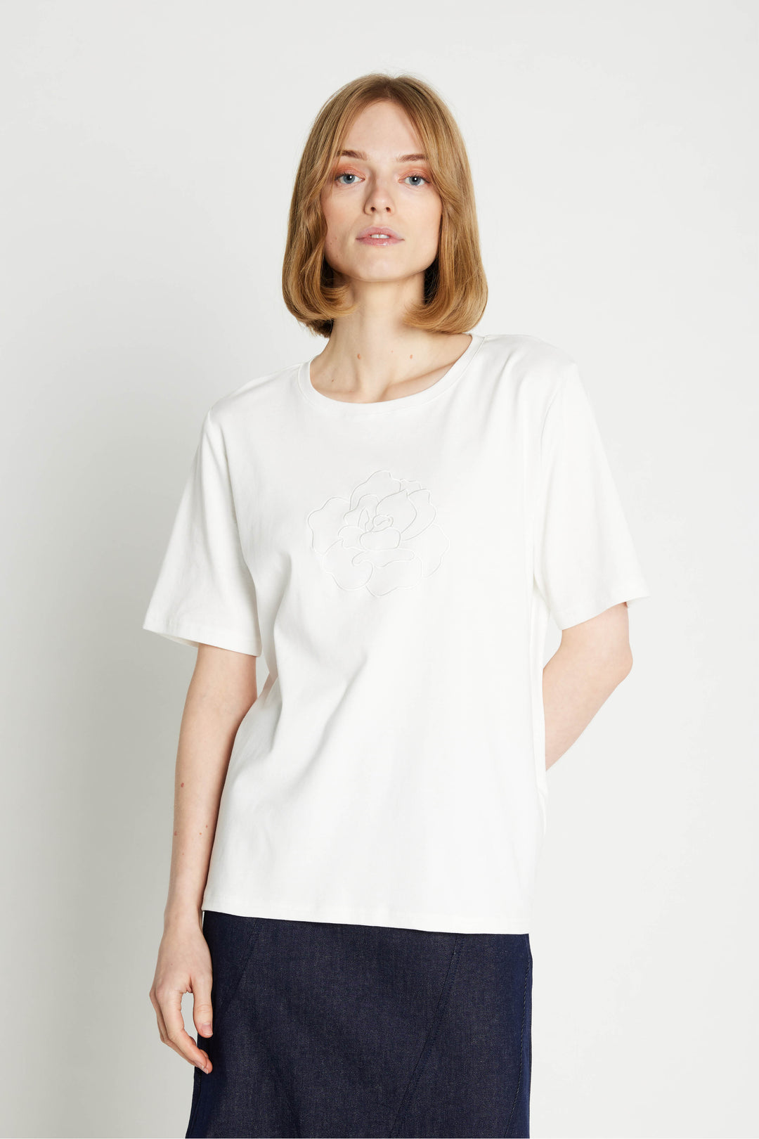 Rue de Femme Alvina t-shirt T-SHIRTS 02 Off white