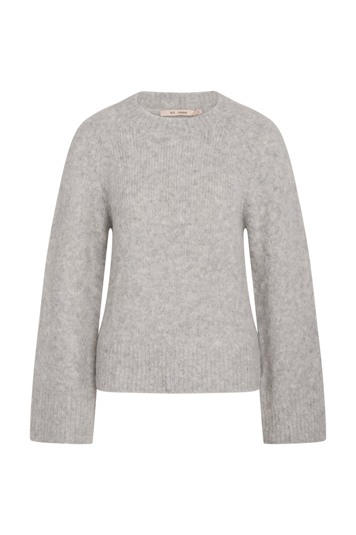 Rue de Femme Ashley Strik KNITWEAR, HEAVY 229 Stone grey