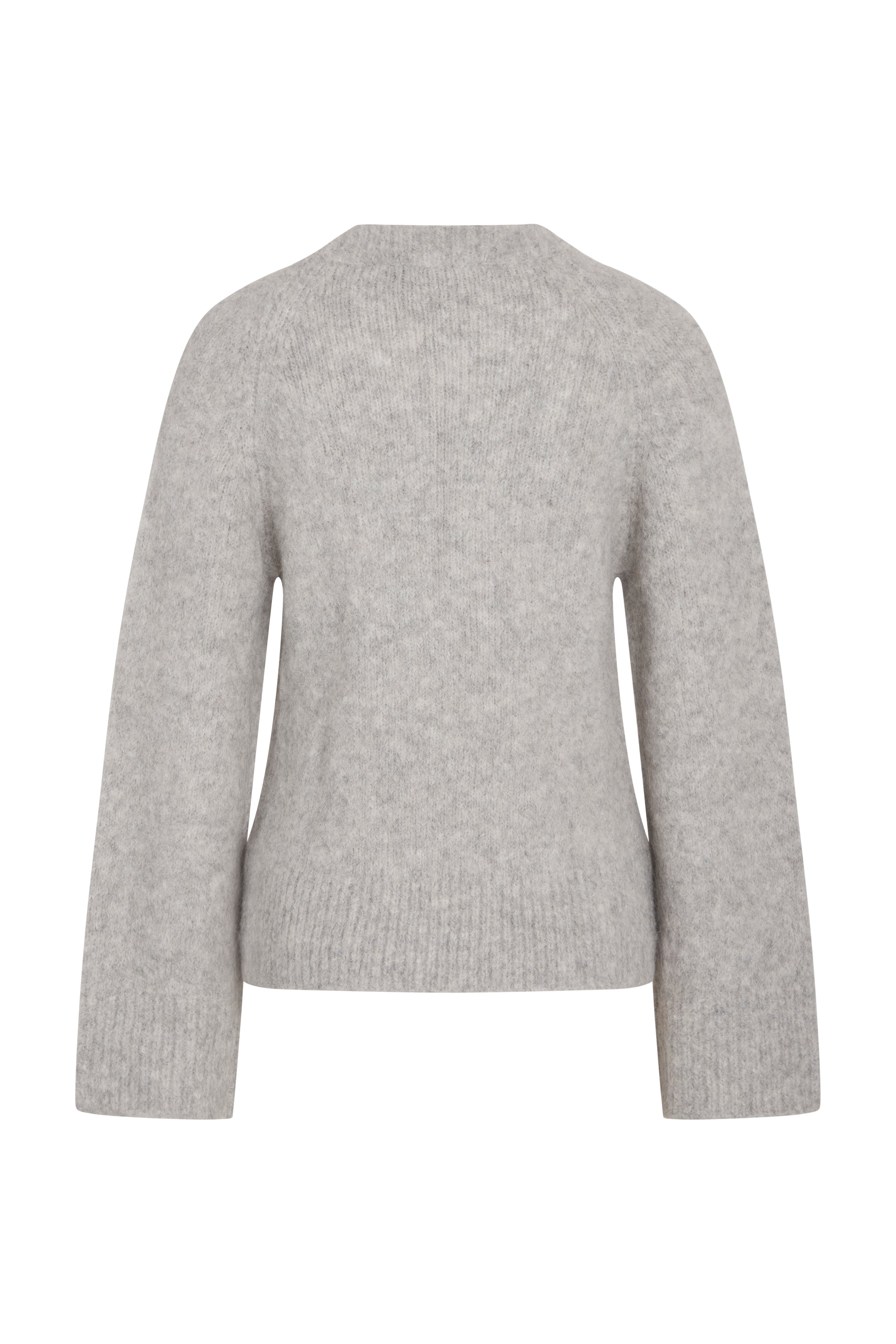 【MODERNIF】Parkin Hachi Round Knit RDFAshley knit - Stone grey – RUE de FEMME