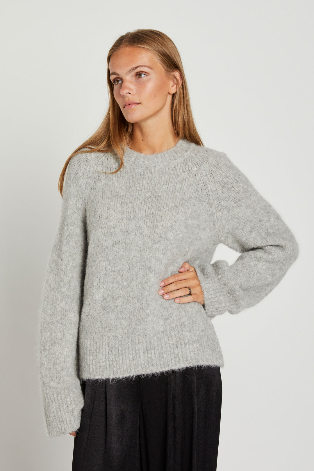 Rue de Femme Ashley Strik KNITWEAR, HEAVY 229 Stone grey