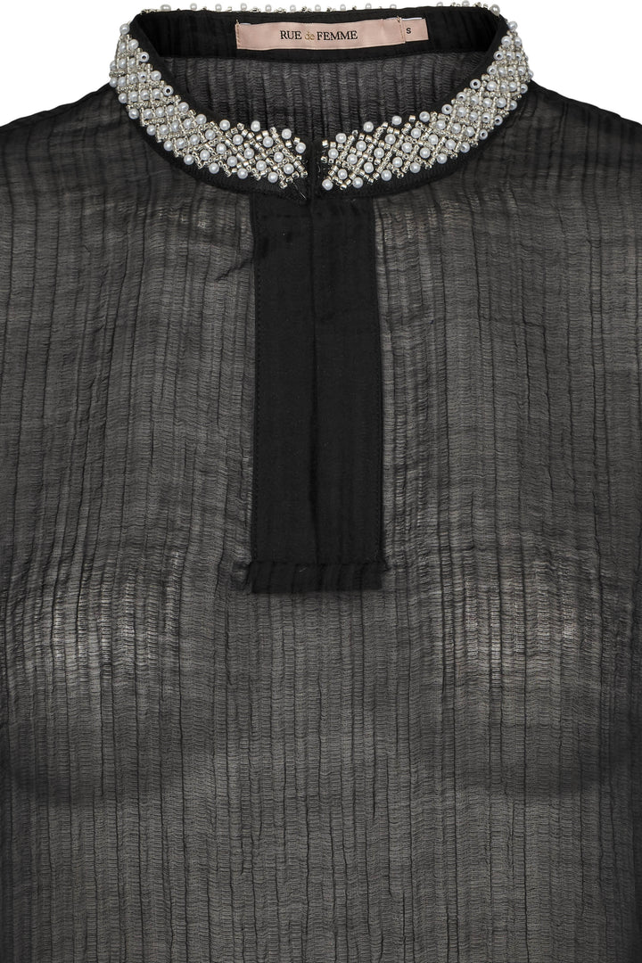 Rue de Femme Audette skjorte SHIRTS Sort