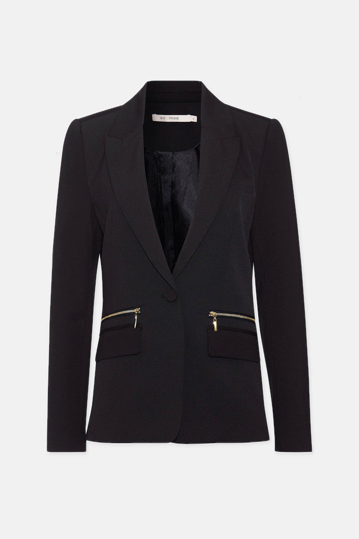 Rue de Femme Bine blazer, guld BLAZERJACKETS Sort