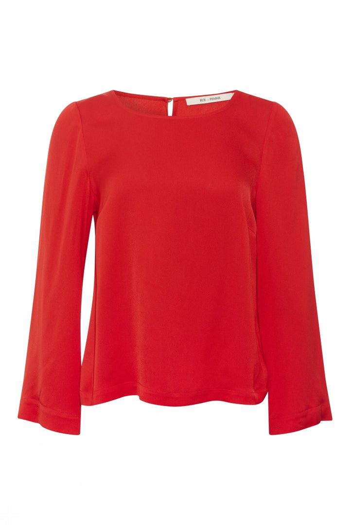 Rue de Femme Bret blouse RdF BLOUSE 820 Fiery red