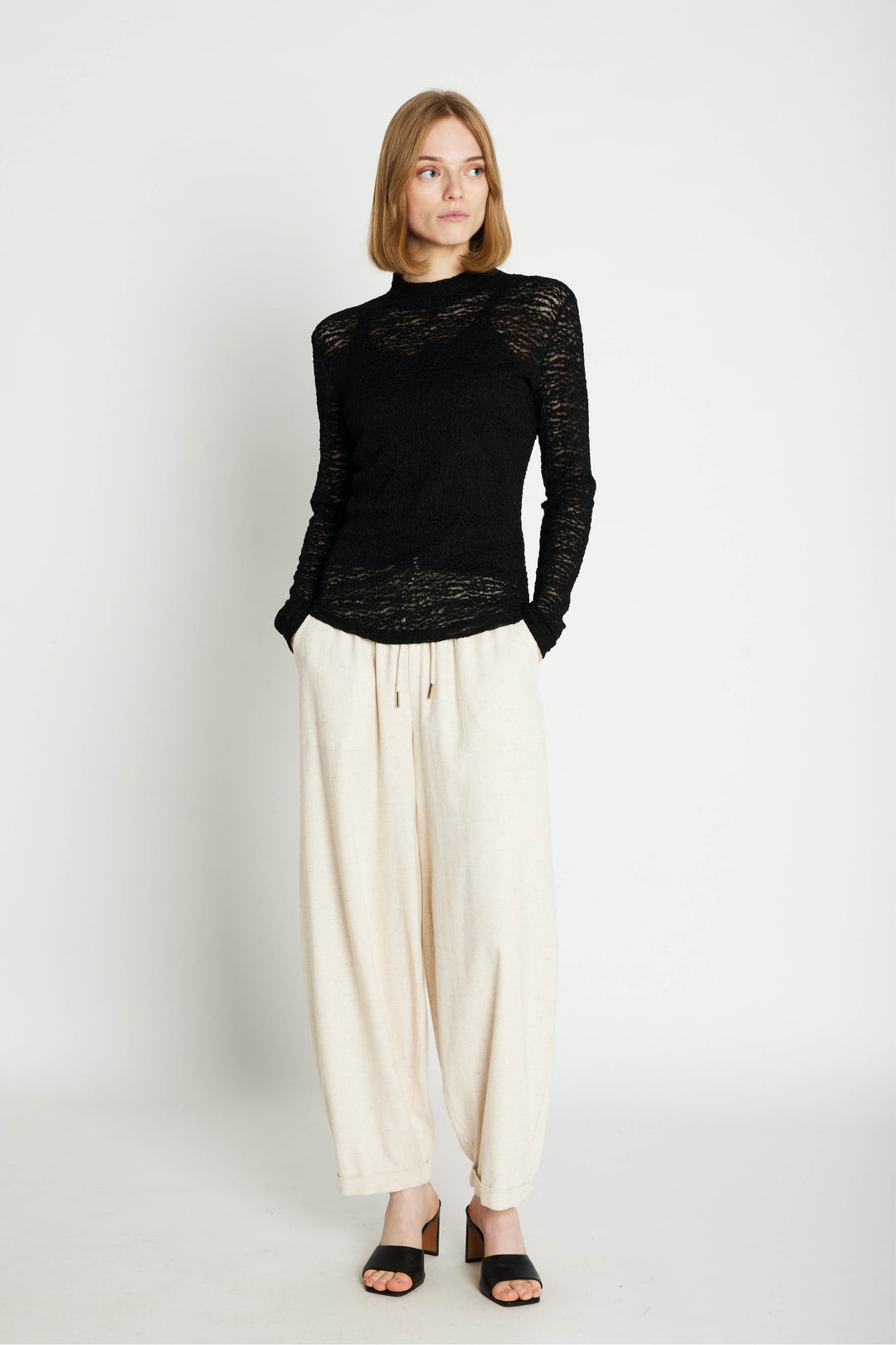 Rue de Femme Cameronia bukser TROUSERS 02 Off white