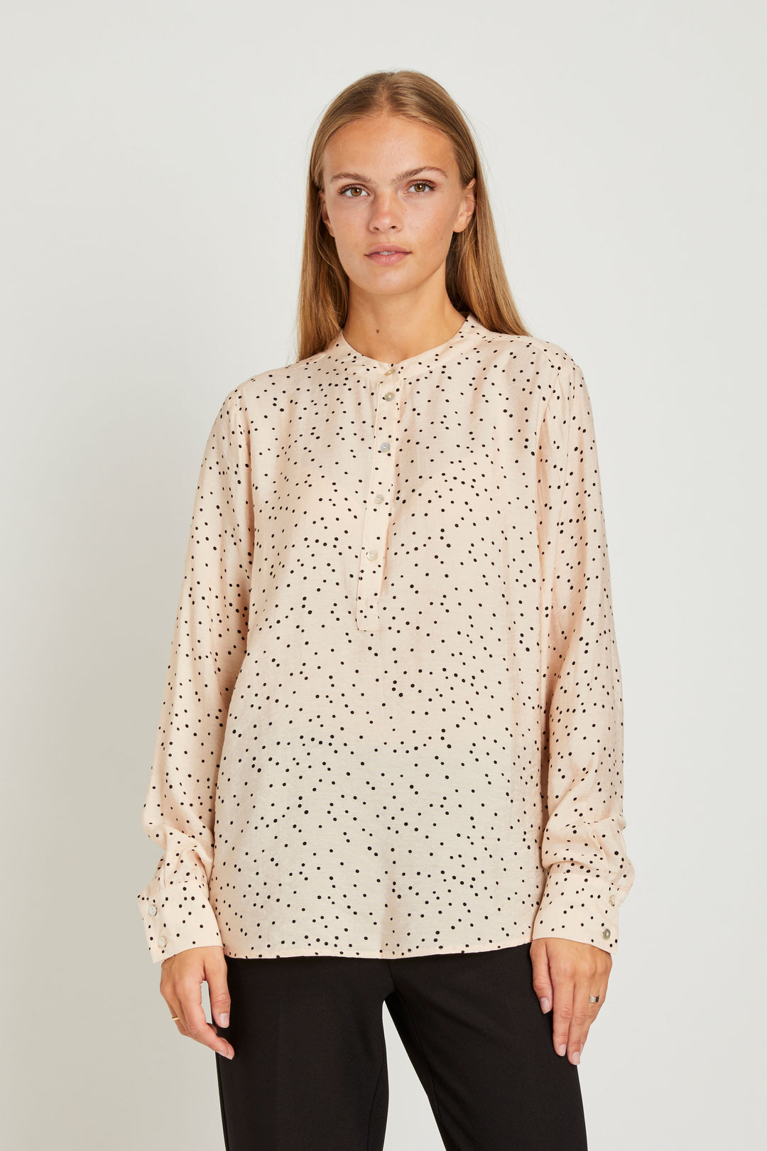 Rue de Femme Dot skjorte SHIRTS 119 Pudder