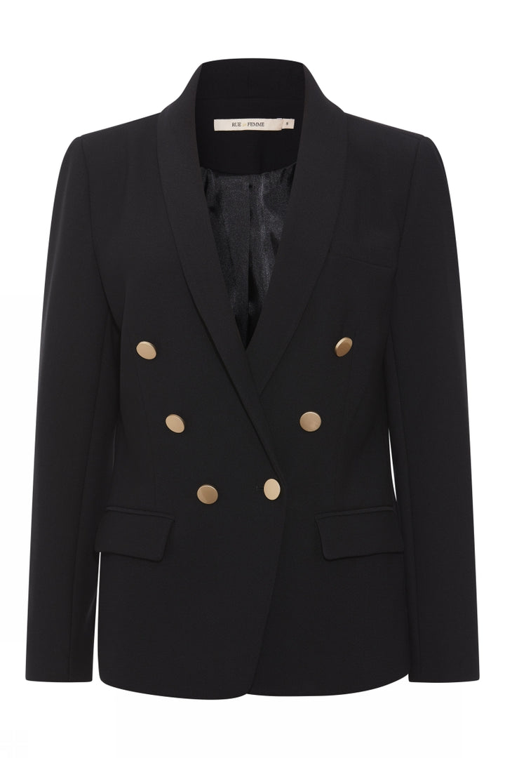 Rue de Femme Eloise Blazer BLAZERJACKETS Sort