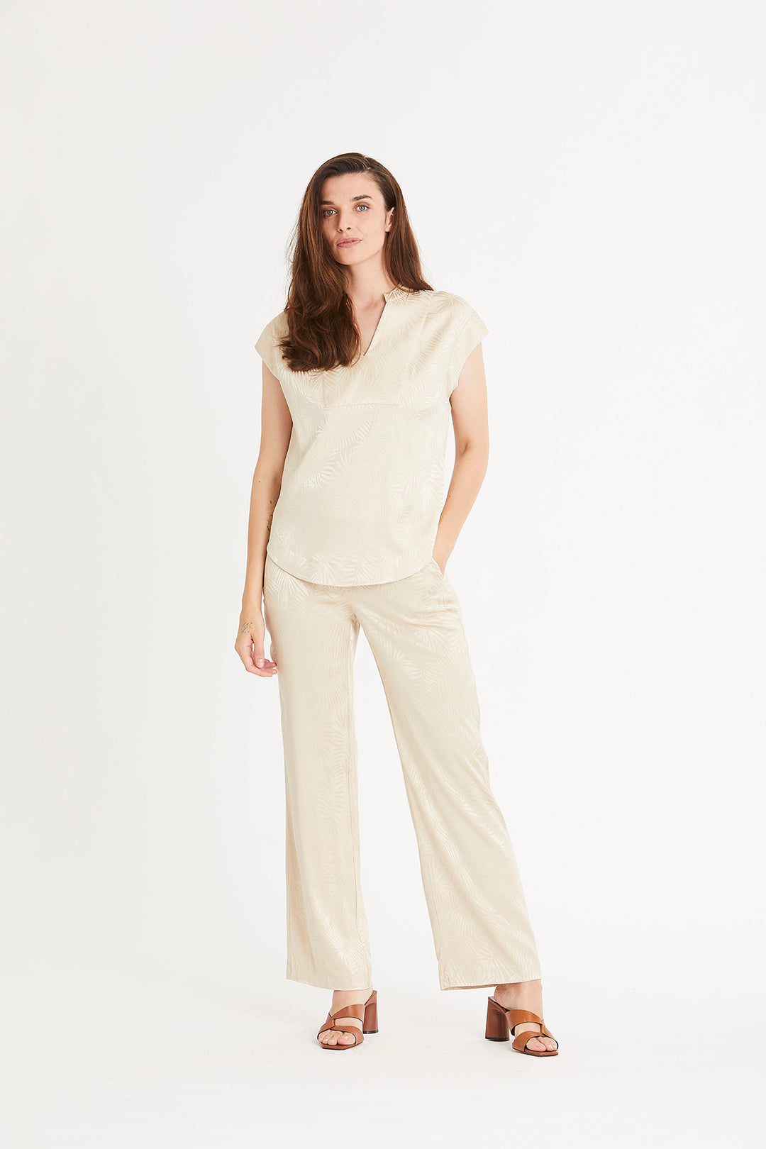 Rue de Femme Esme bukser RdF TROUSERS 156 Vanilla cream