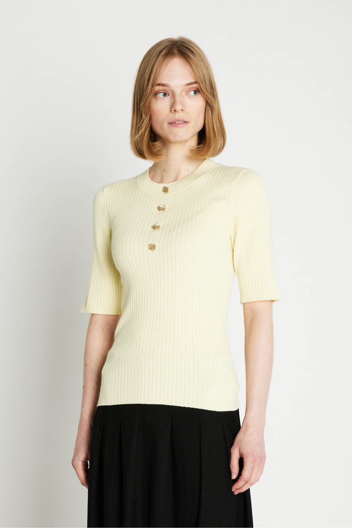 Rue de Femme Fennec strik KNITWEAR, LIGHT 703 Soft yellow