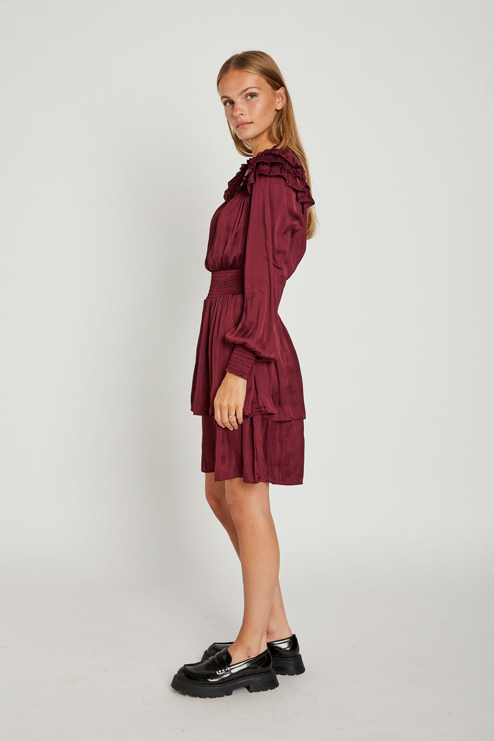 Rue de Femme Flori Kjole DRESSES 350 Raspberry wine