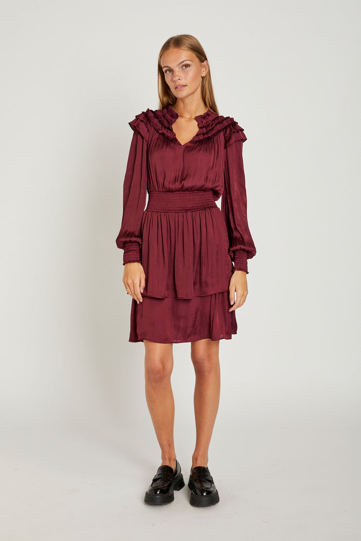 Rue de Femme Flori Kjole DRESSES 350 Raspberry wine