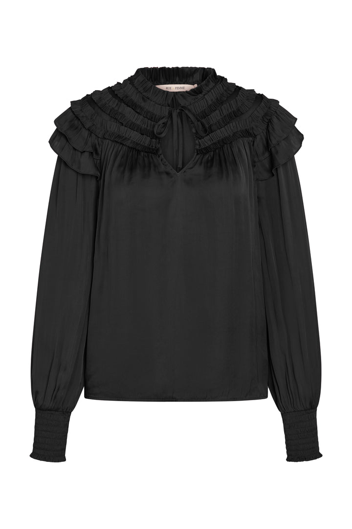 Rue de Femme Flori bluse BLOUSE Sort