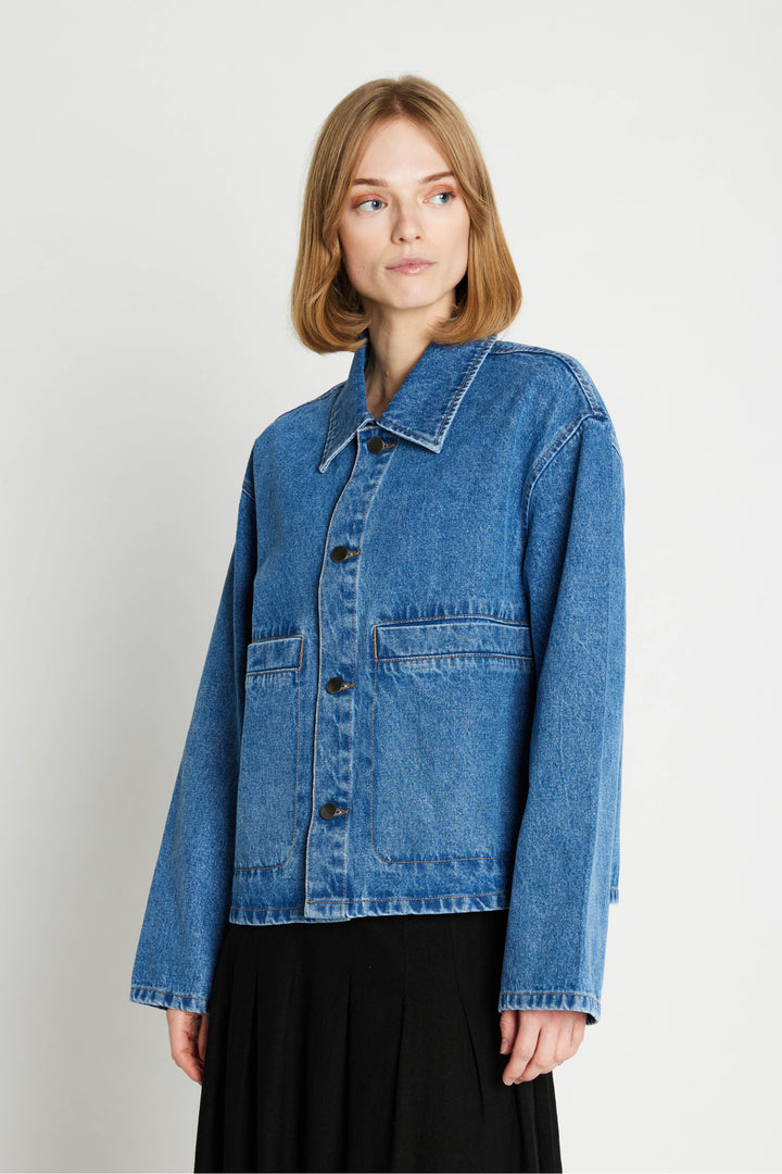 Rue de Femme Hella denimjakke OUTERWEAR, LIGHT 200 Blue denim