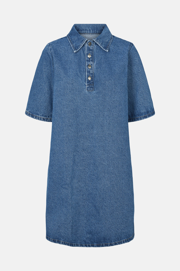 Rue de Femme Hella denimkjole DRESSES 200 Blue denim