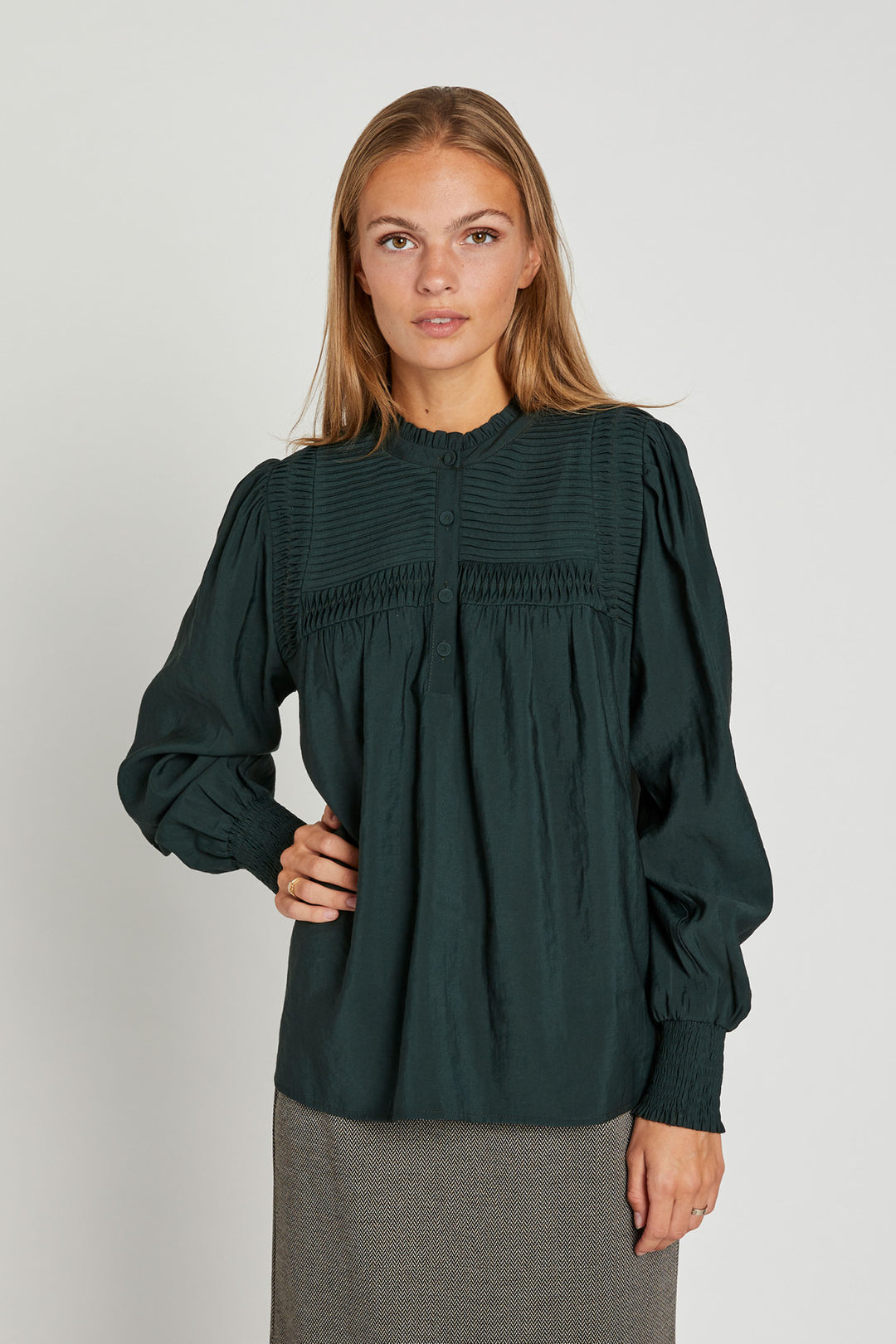 Rue de Femme Henrietta Bluse BLOUSE 54 Green