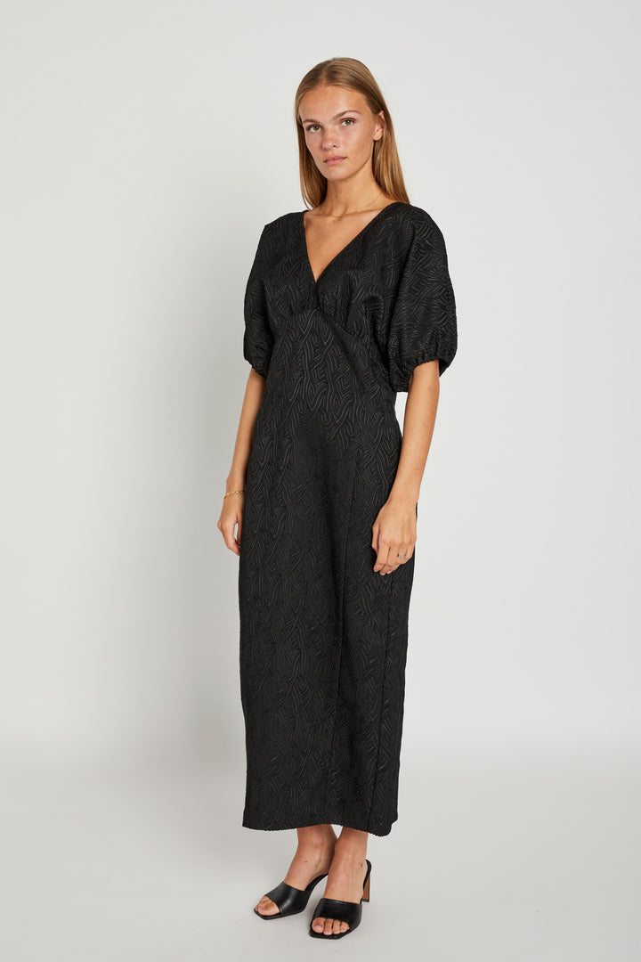 Rue de Femme Imene lang kjole DRESSES Sort