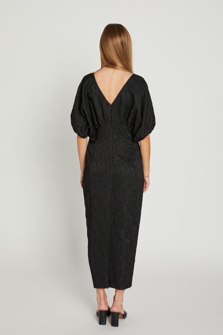 Rue de Femme Imene lang kjole DRESSES Sort