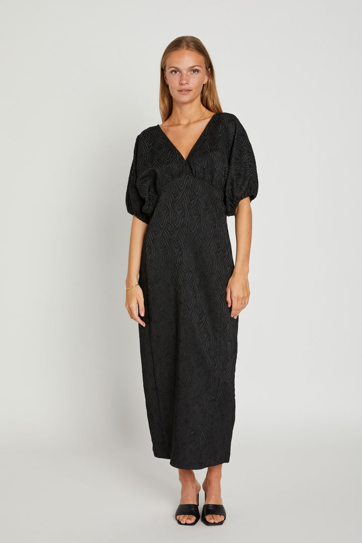Rue de Femme Imene lang kjole DRESSES Sort