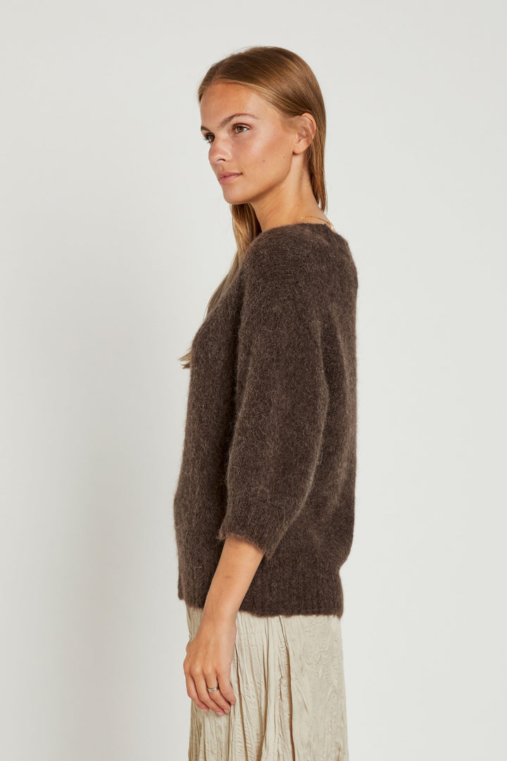 Rue de Femme Jaya Strik KNITWEAR, HEAVY 45 Bitter chocolate