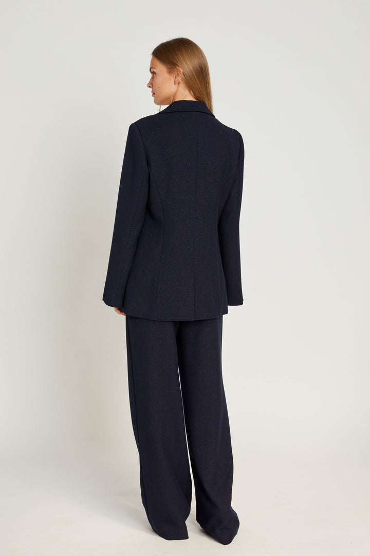 Rue de Femme Mea wide bukser TROUSERS 207 Dark blue