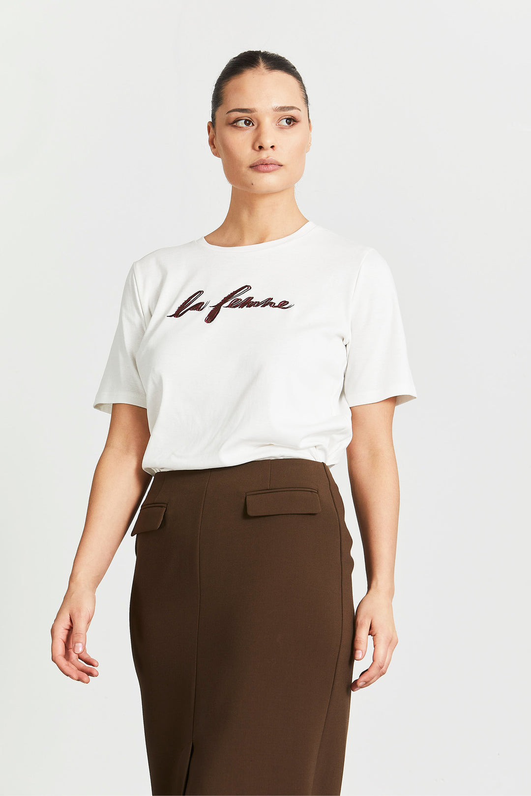 Rue de Femme Natacha T-shirt T-SHIRTS 02 Off white