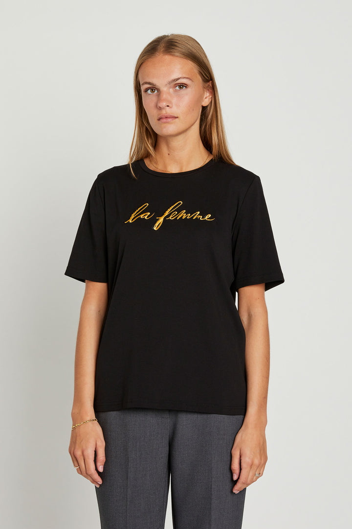 Rue de Femme Natacha T-shirt T-SHIRTS Sort