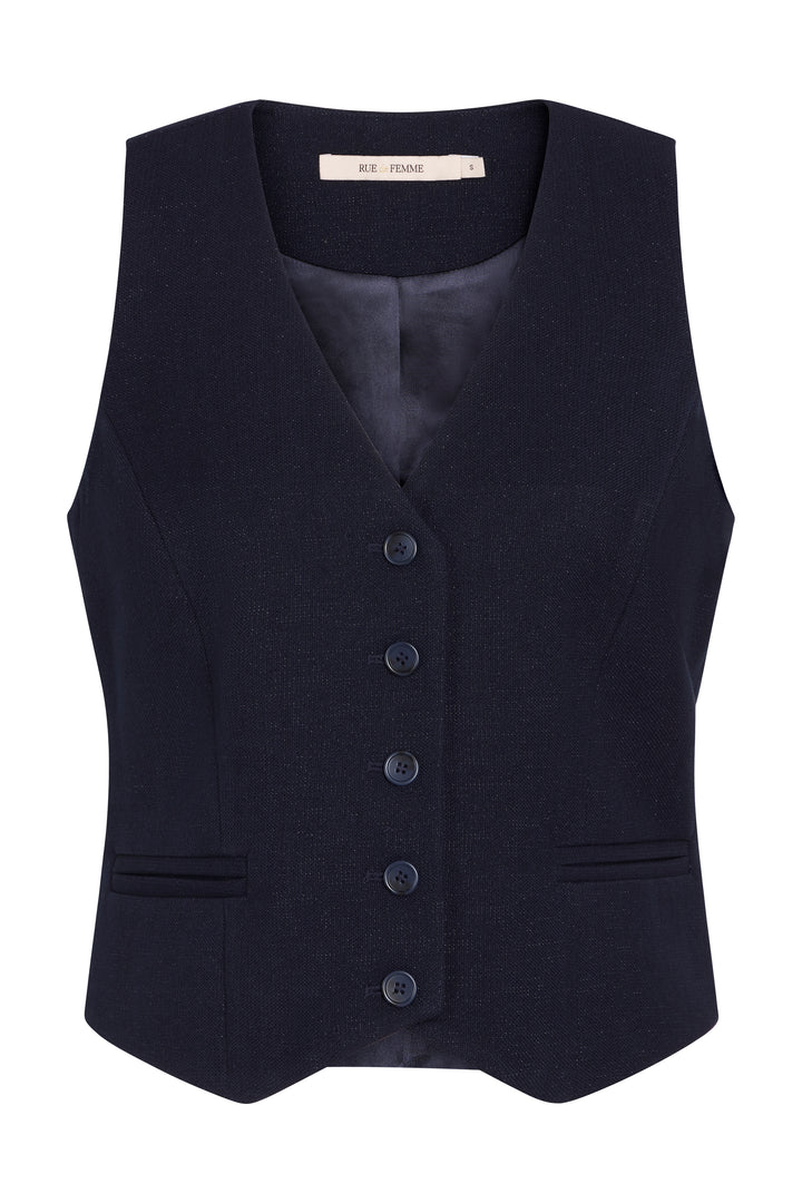 Rue de Femme Natalia vest WAISTCOATS 207 Dark blue