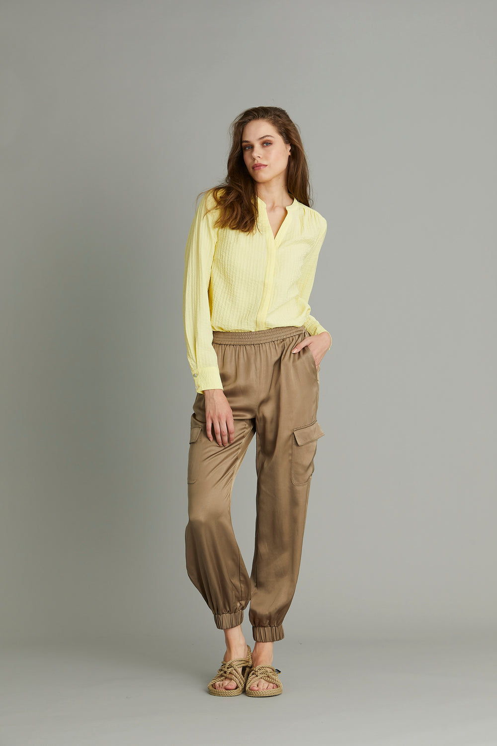 Rue de Femme New Abra bukser TROUSERS 407 Stone