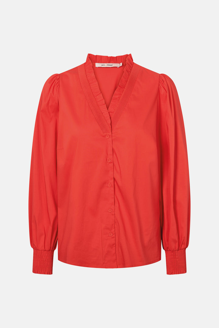 Rue de Femme New Calix skjorte SHIRTS 310 Mars red