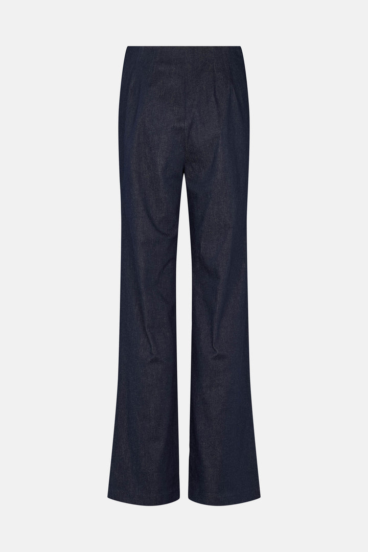 Rue de Femme Olana wide bukser TROUSERS 200 Blue denim