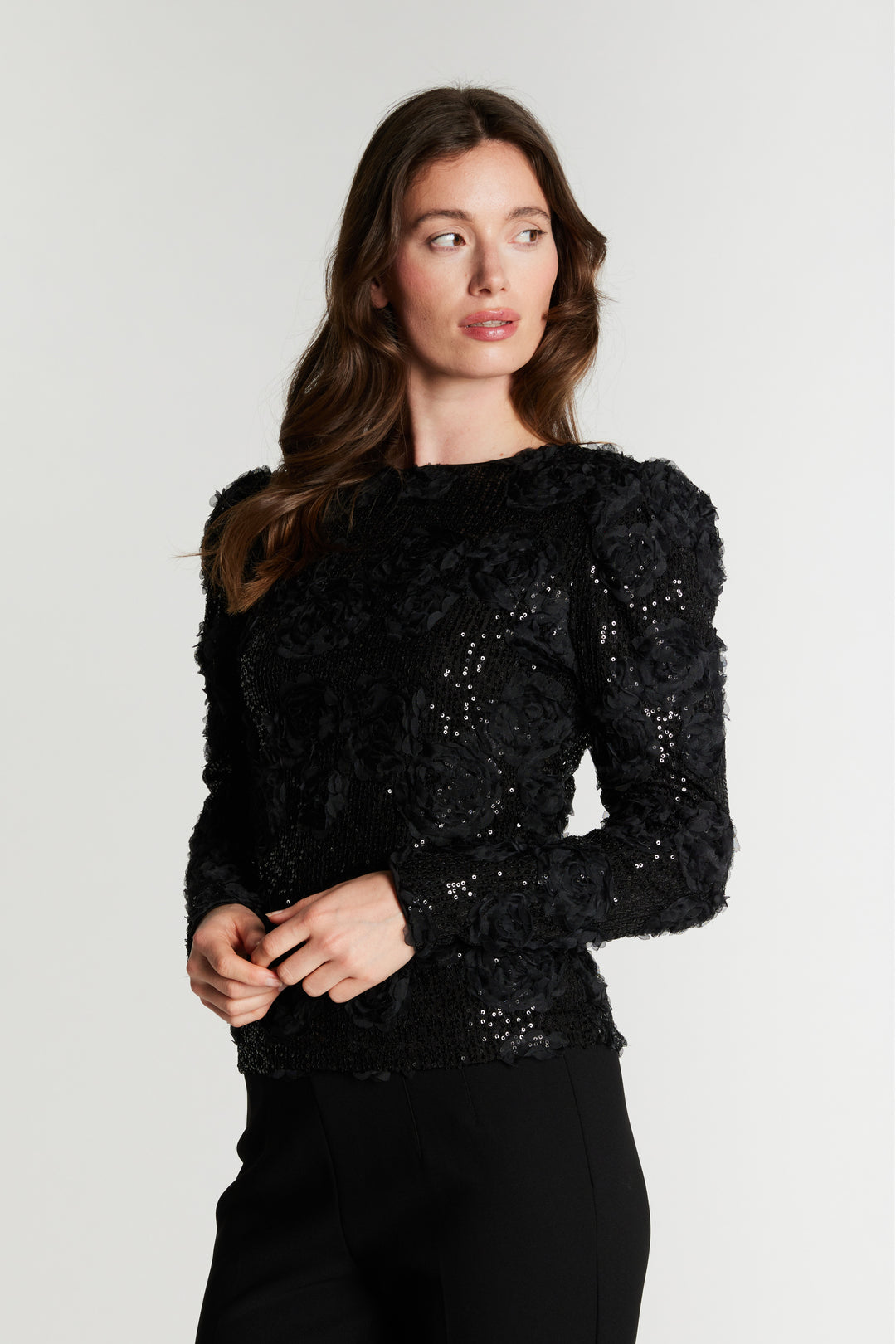 Rue de Femme RDEdda vendbar bluse BLOUSE Sort