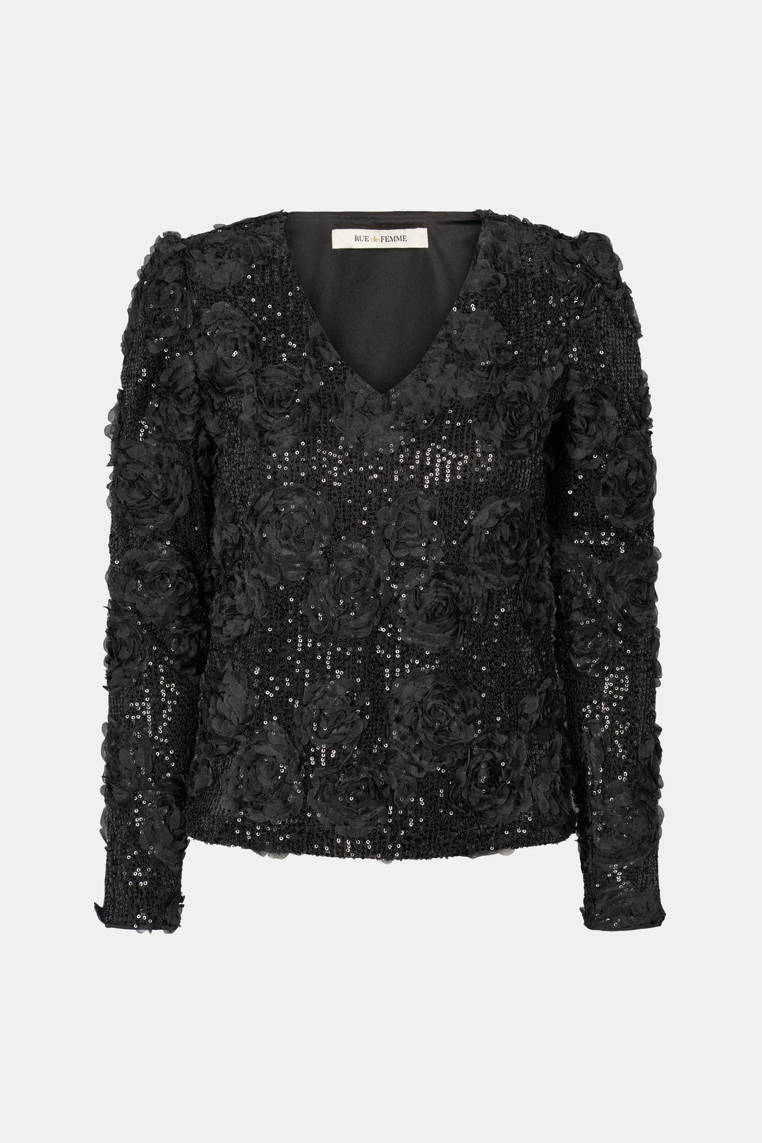 Rue de Femme RDEdda vendbar bluse BLOUSE Sort