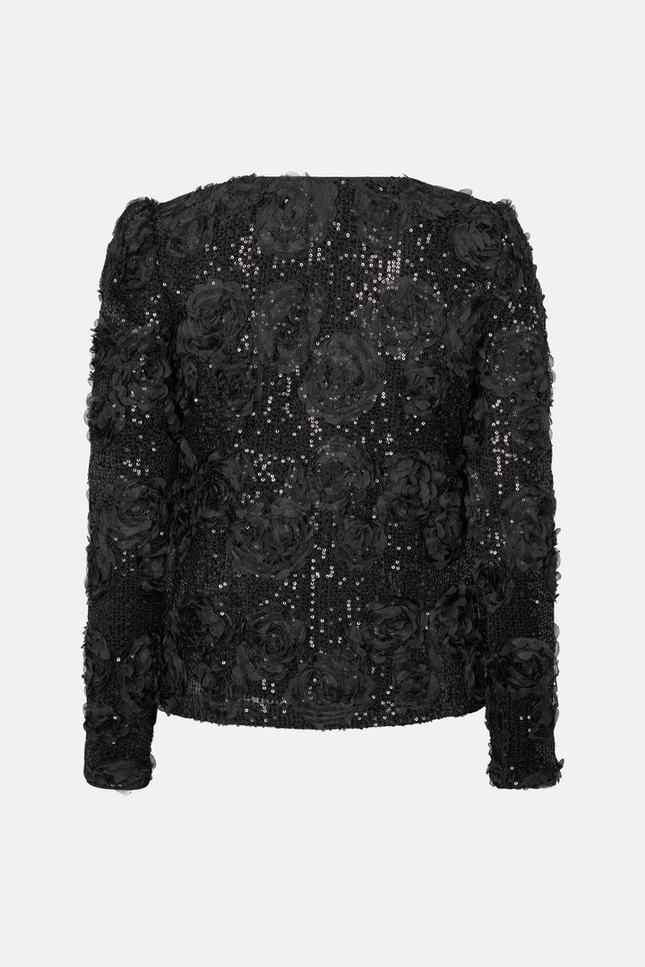 Rue de Femme RDEdda vendbar bluse BLOUSE Sort
