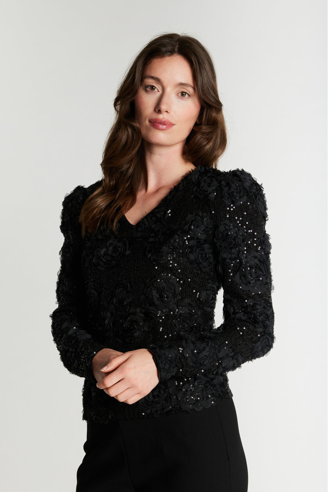 Rue de Femme RDEdda vendbar bluse BLOUSE Sort