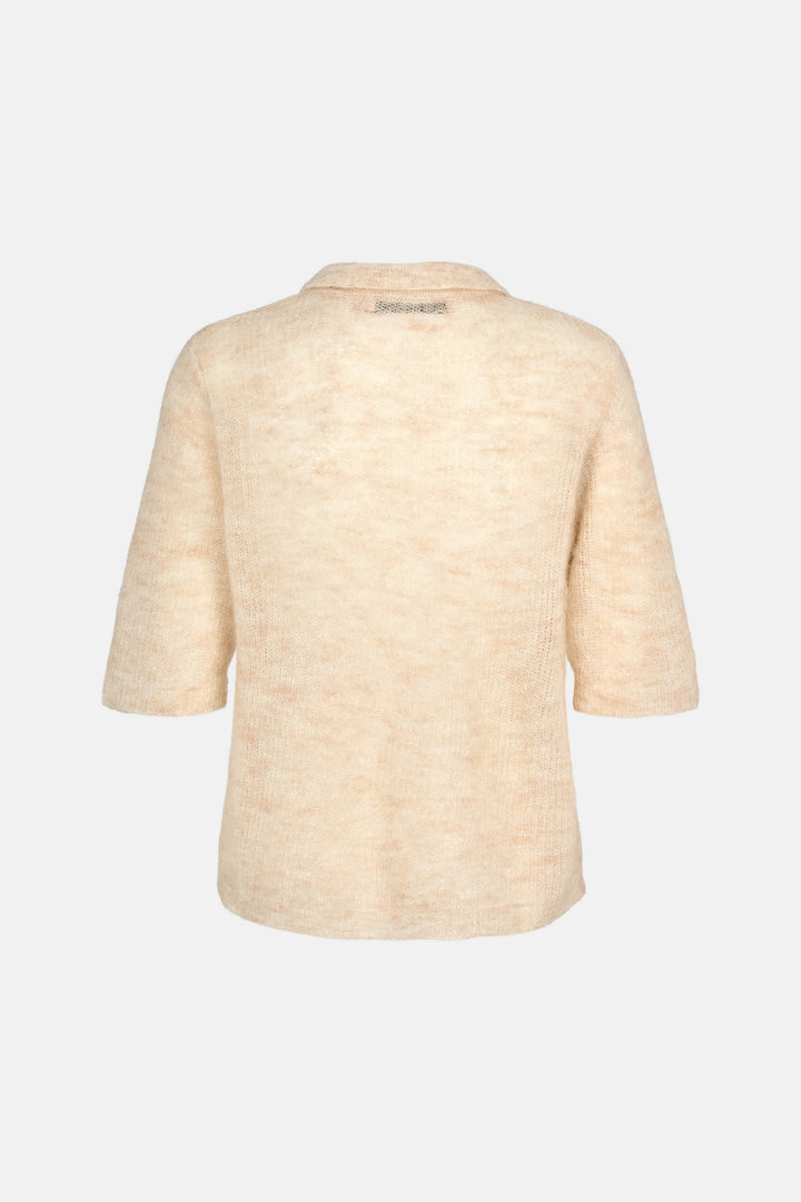 Rue de Femme RDFAcacia polostrik KNITWEAR, HEAVY 02 Off white melange