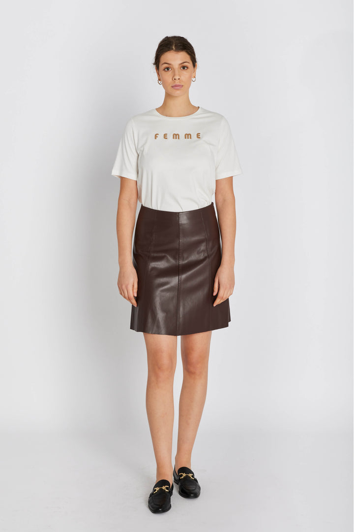 Rue de Femme RDFAledra vegan nederdel, kort SKIRTS 169 Potting soil