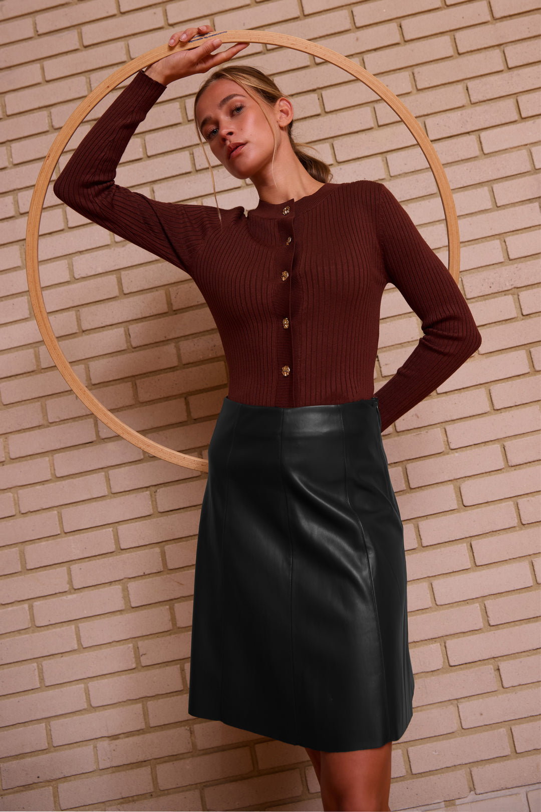 Rue de Femme RDFAledra vegan nederdel, kort SKIRTS Sort