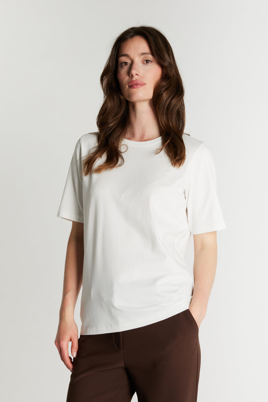 Rue de Femme RDFAlvinaEssential T-shirt T-SHIRTS 01 White