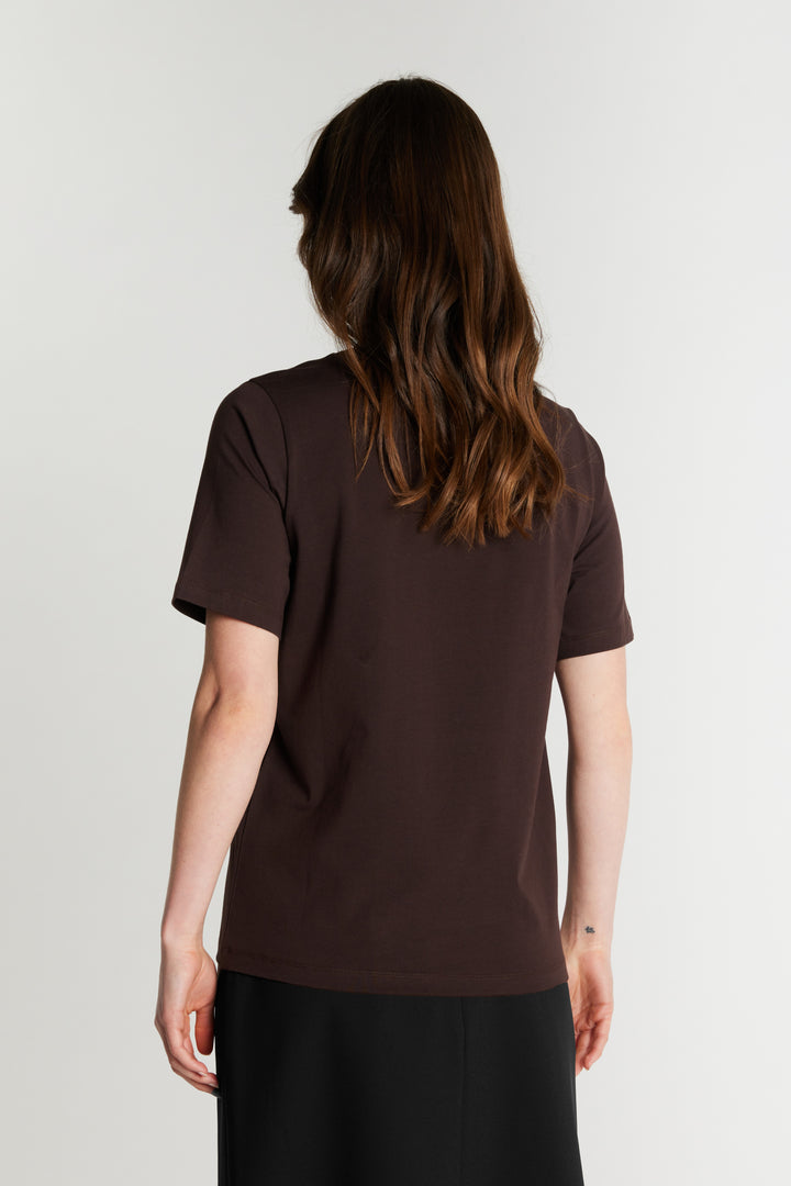 Rue de Femme RDFAlvinaEssential T-shirt T-SHIRTS 194 Chocolat